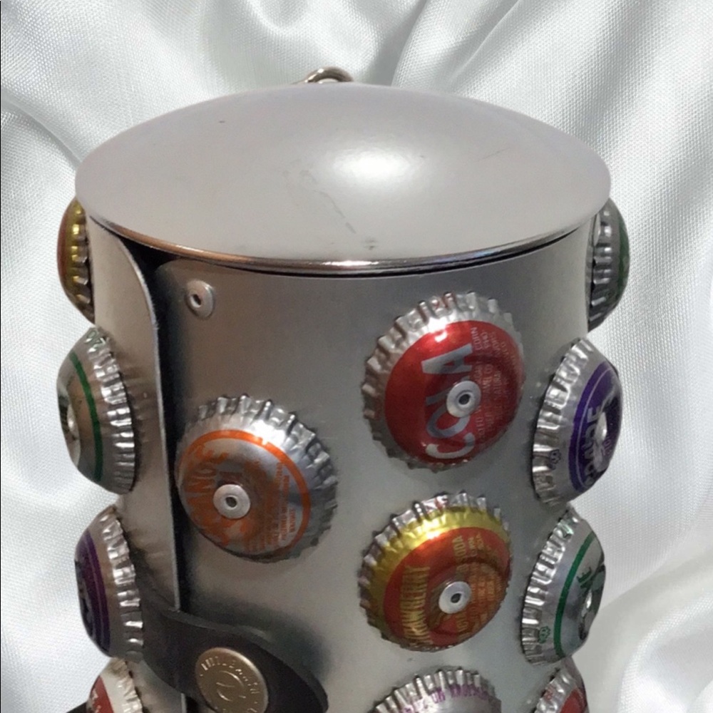 Littlearth Recycled Bottle Cap Cylinder Shape Metal Crossbody, Rubber Strap - Picture 13 of 13